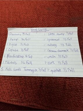 Young living oils over 65 oils